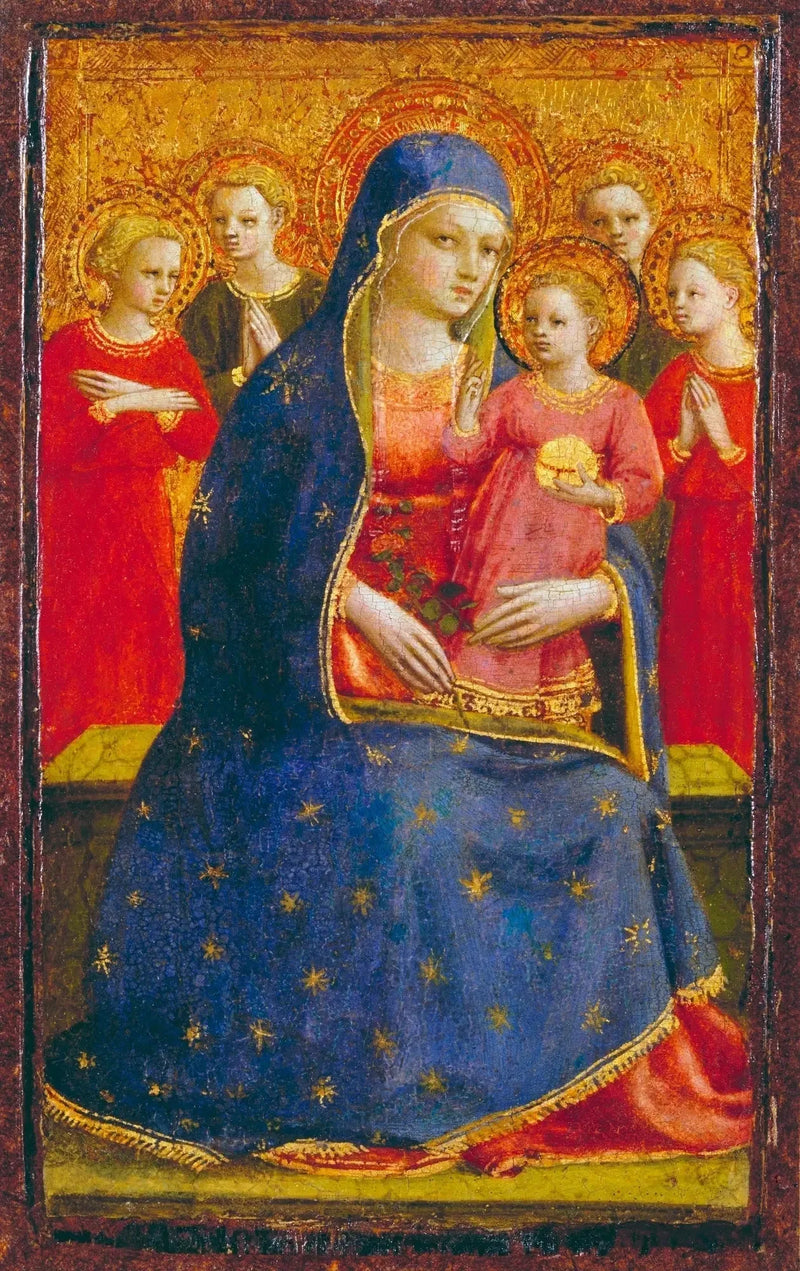 Vergine con il Bambino e angeli - Fra Angelico