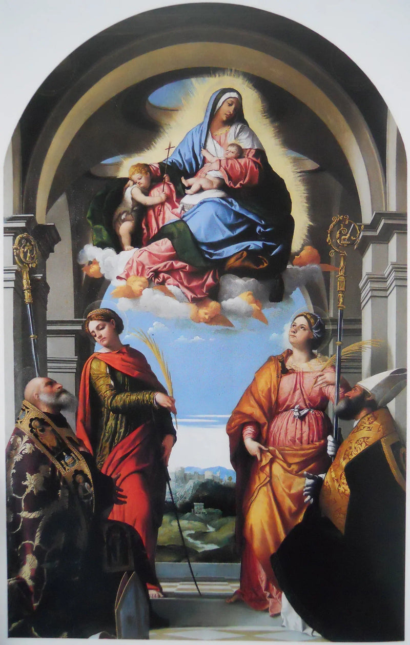 Vergine con il Bambino con santi - Alessandro Bonvicino