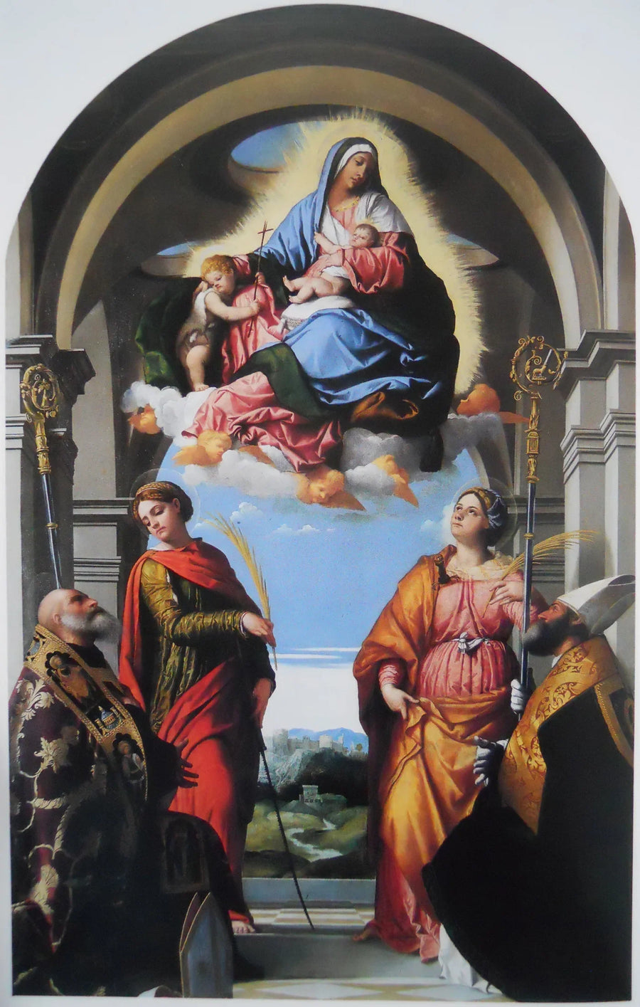 Vergine con il Bambino con santi - Alessandro Bonvicino