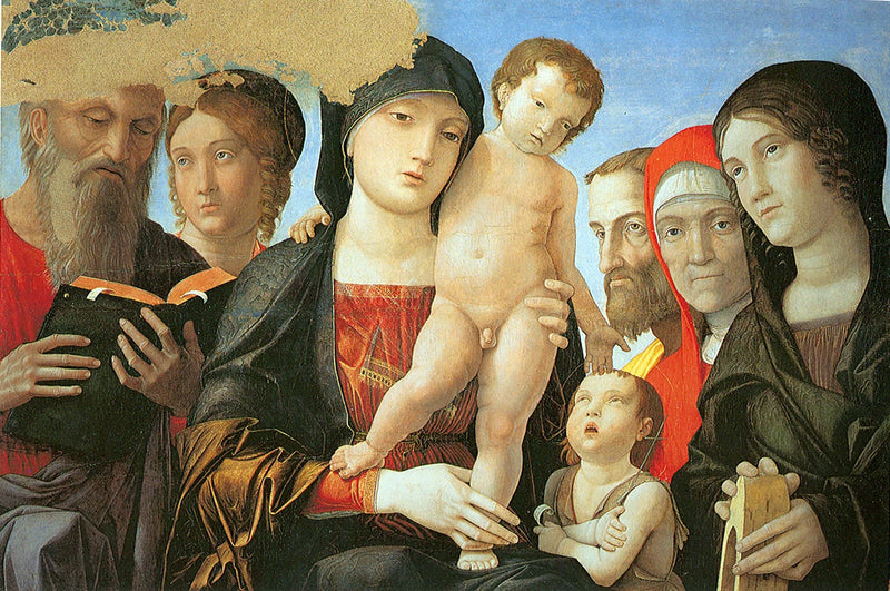 Vergine con il Bambino e santi - Andrea Mantegna