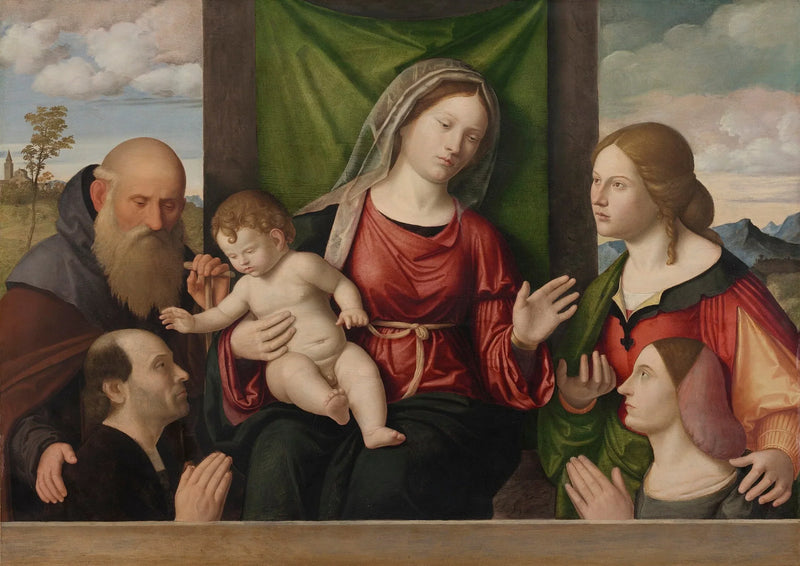 Vergine con il Bambino con santi e donatori - Cima da Conegliano