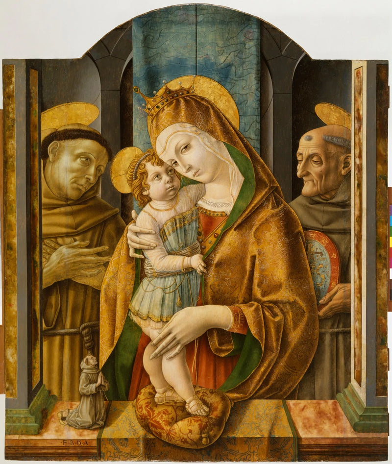 Vergine con il Bambino, santi e un donatore - Carlo Crivelli