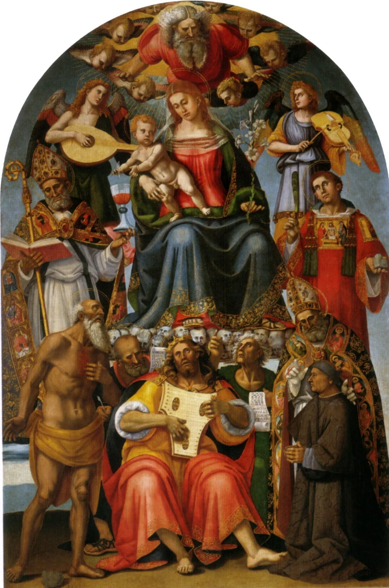 Vergine con il Bambino con santi - Luca Signorelli