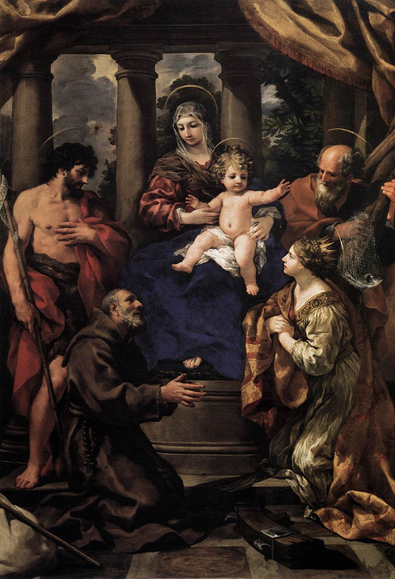 Vergine con il Bambino con santi - Pietro da Cortona