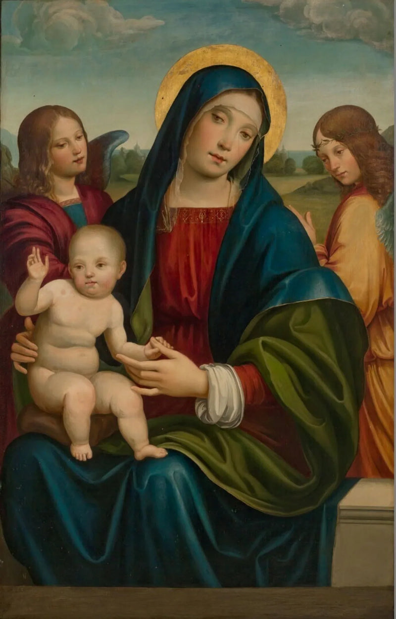 Vergine con Bambino e due angeli - Francesco Francia