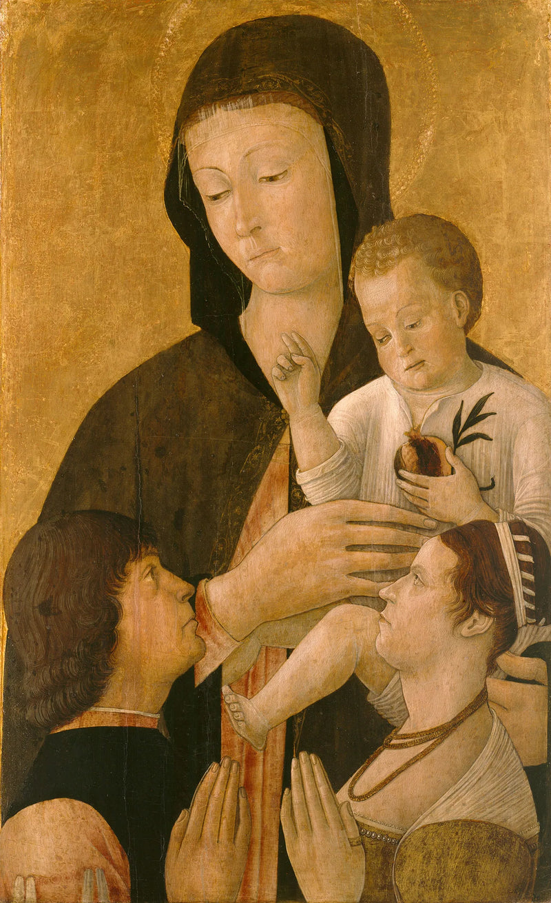 Vergine con il bambino e due donatori - Gentile Bellini