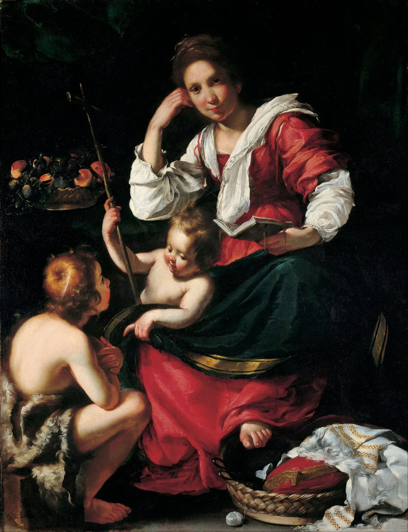 Vierge à l'Enfant avec le petit saint Jean - Bernardo Strozzi