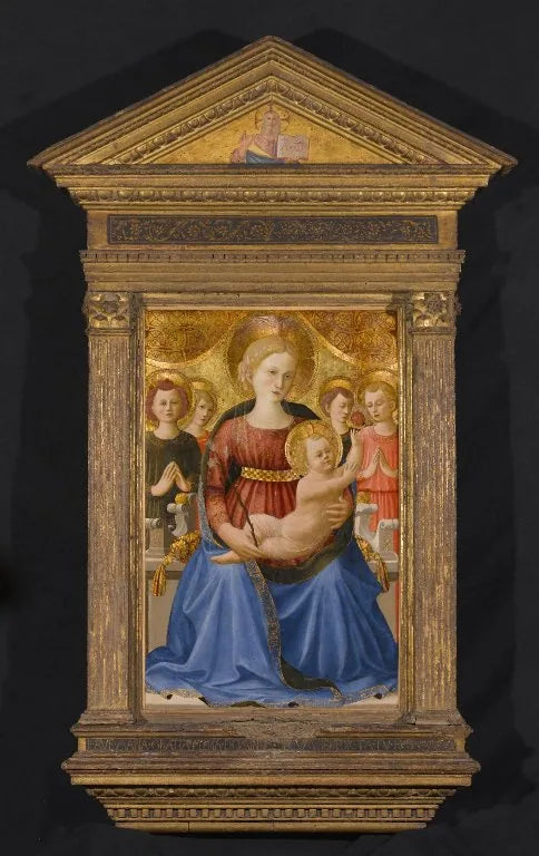 Vergine con il Bambino con quattro angeli e il Redentore - Zanobi Strozzi