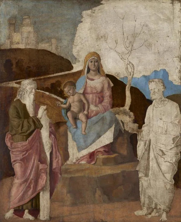 Vierge à l'Enfant avec saint André et saint Pierre - Cima da Conegliano image 1 reproduction de peinture à l’huile