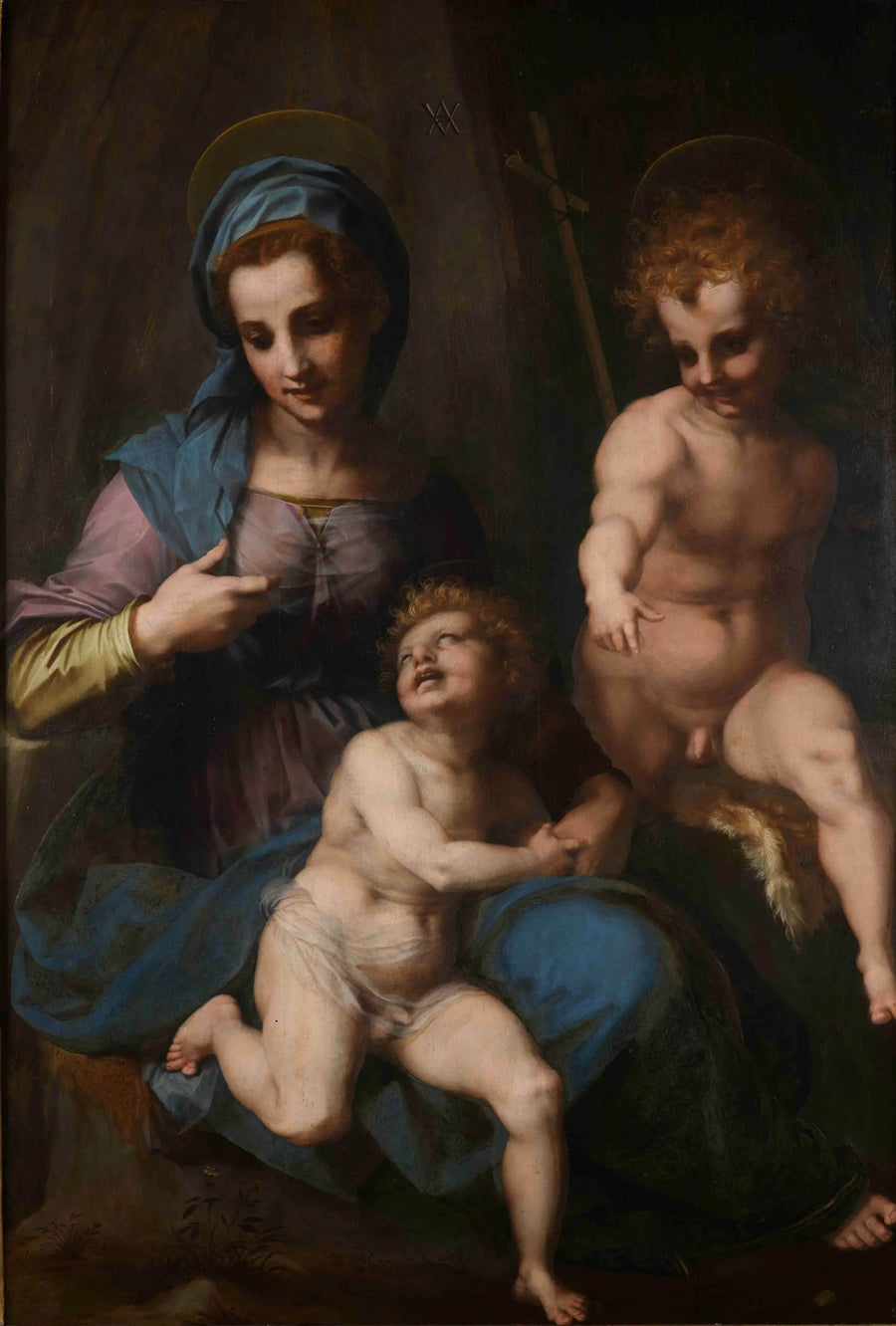 Vergine con il Bambino e san Giovanni Battista bambino - Andrea del Sarto