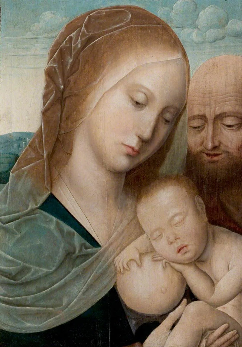 Vergine con il Bambino con san Giuseppe - Joos van Cleve