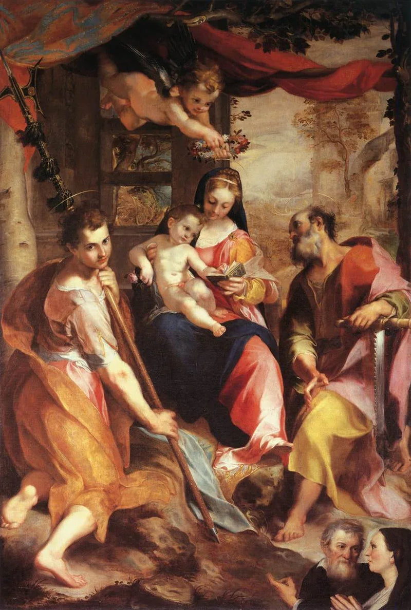 Vergine con il Bambino con san Simone e san Giuda - Federico Barroci