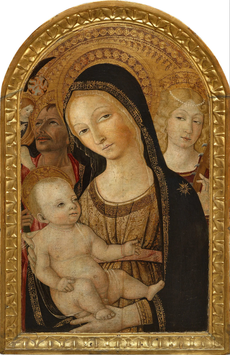 Vergine con il Bambino con Santa Caterina d'Alessandria e San Cristoforo - Matteo di Giovanni