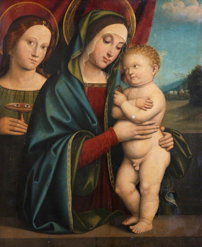 Vergine con il Bambino con Santa Lucia - Francesco Francia