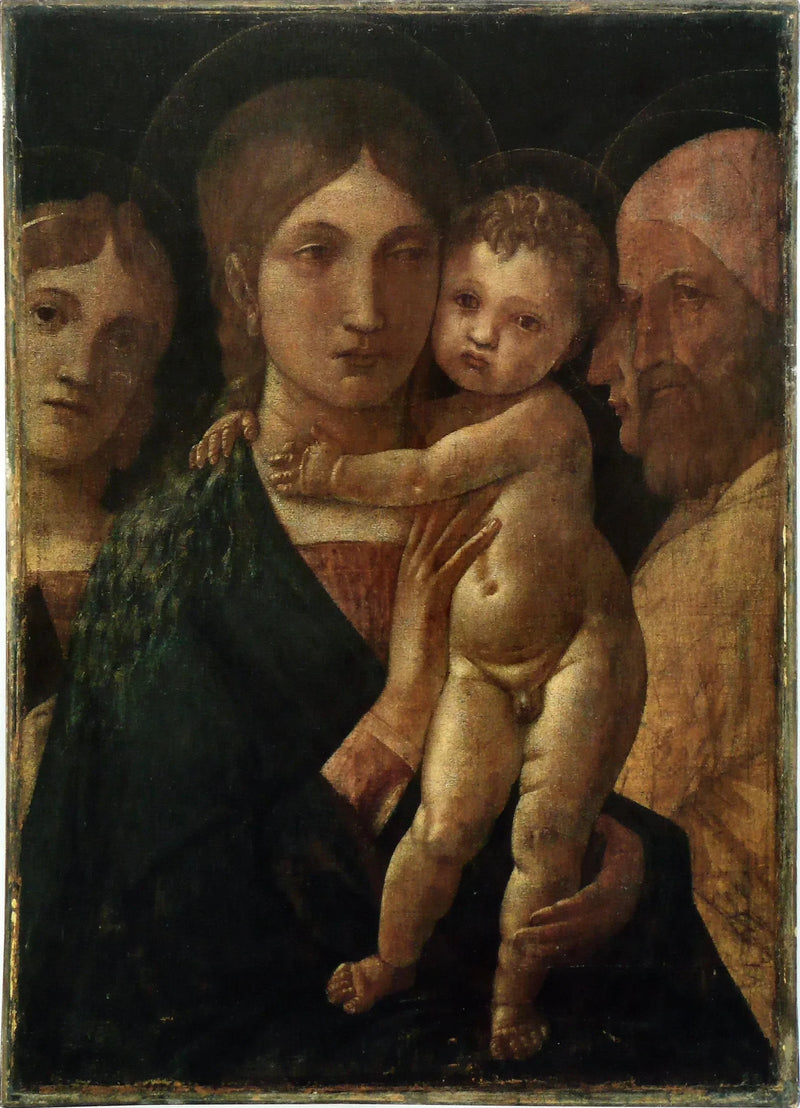 Vergine con il Bambino con tre santi - Andrea Mantegna