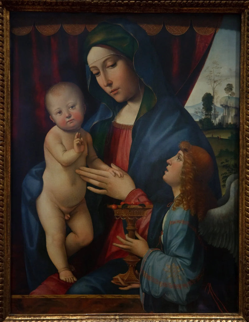 Vergine con Bambino e un angelo - Francesco Francia