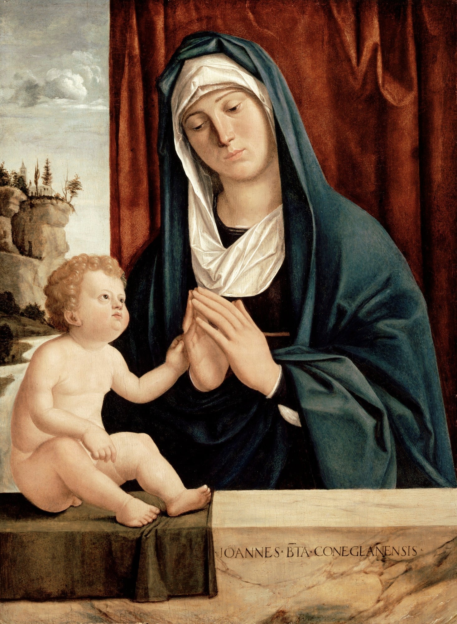 Vierge à l'enfant - Cima da Conegliano image 1 copie peinte à la main à l’huile