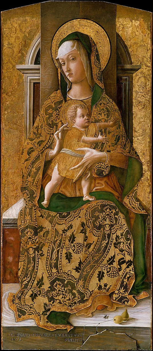 Vergine con Bambino in maestà - Carlo Crivelli