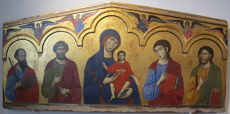 Vergine con il Bambino circondata da quattro santi