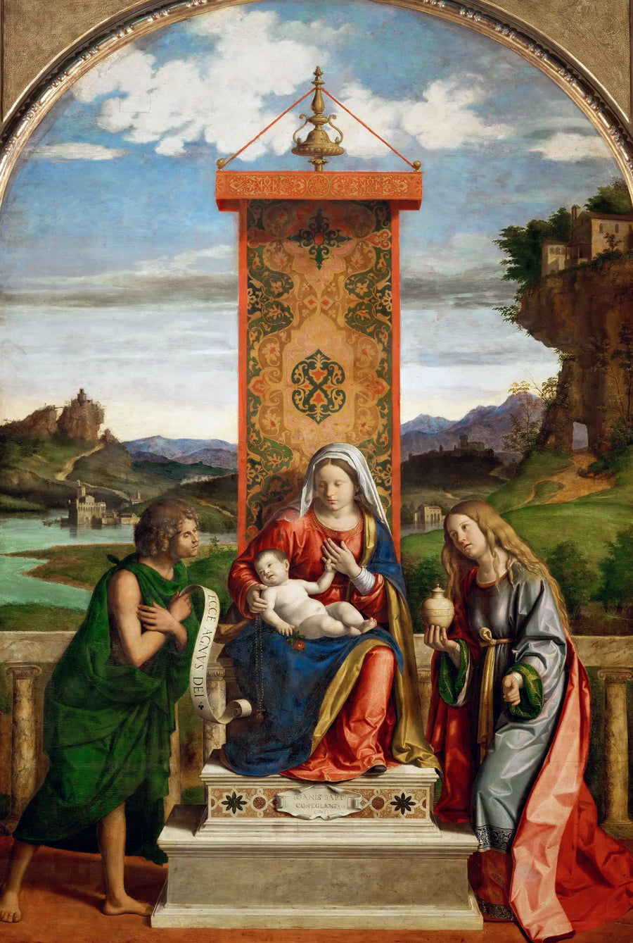 Vergine con il Bambino circondata da san Giovanni Battista e Maria Maddalena - Cima da Conegliano