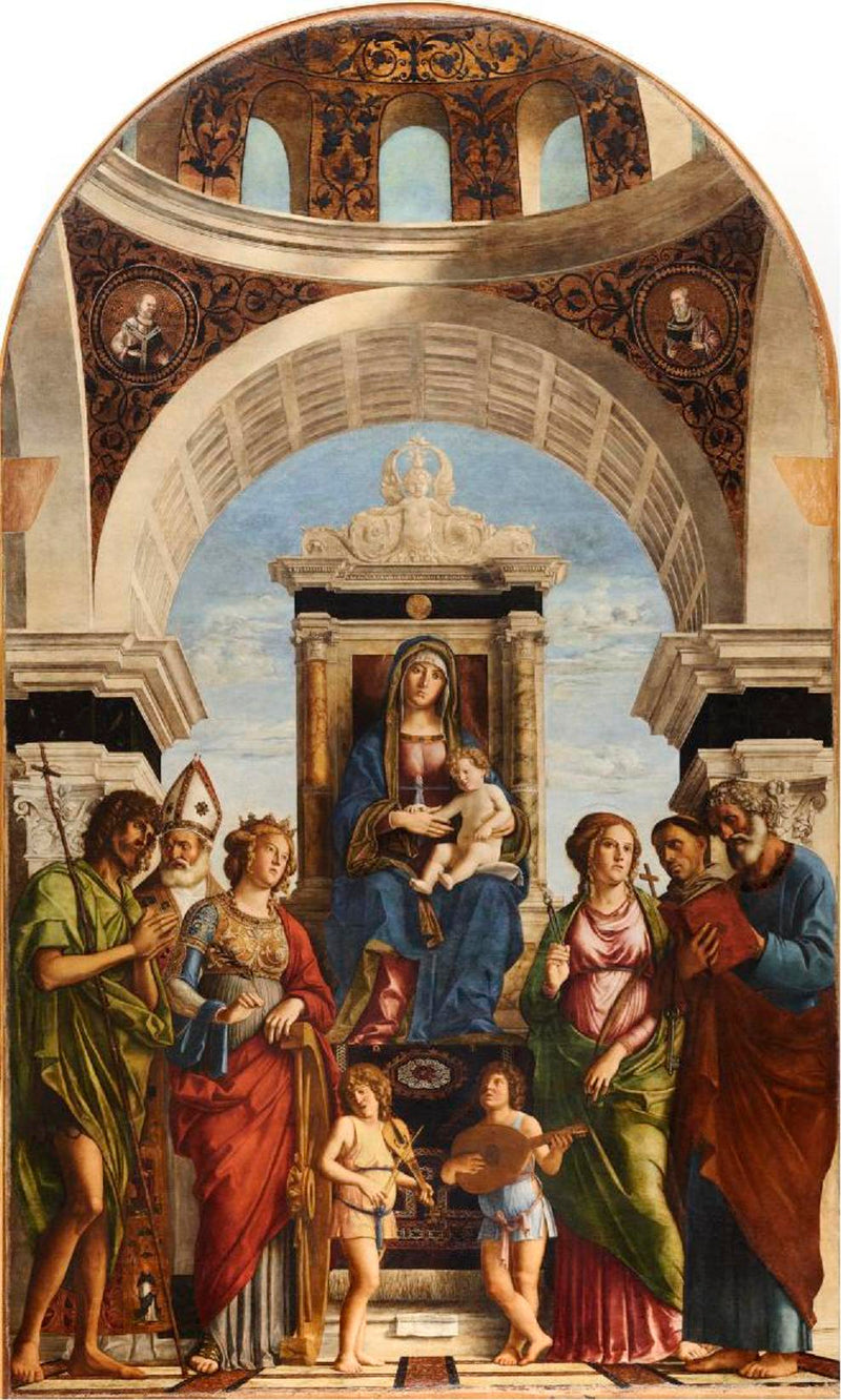 Vergine con il Bambino circondata da santi e angeli - Cima da Conegliano