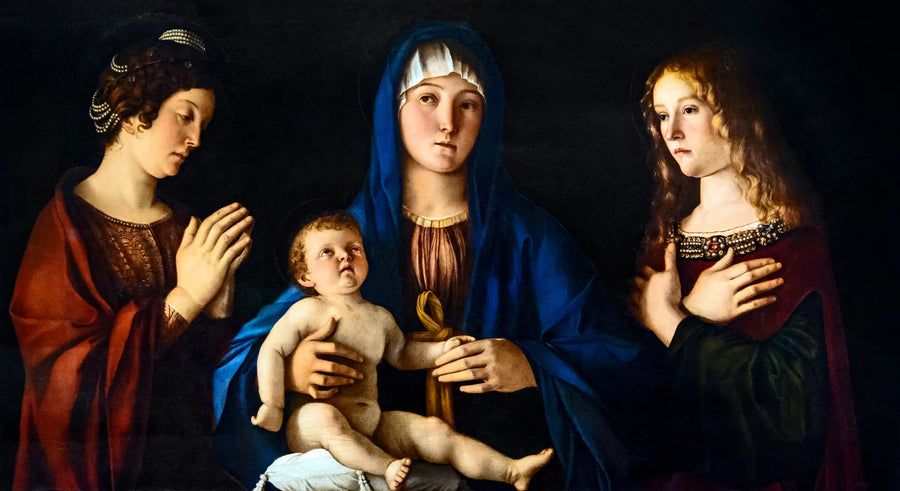 Vergine con il Bambino tra Santa Caterina e Santa Maria Maddalena - Giovanni Bellini