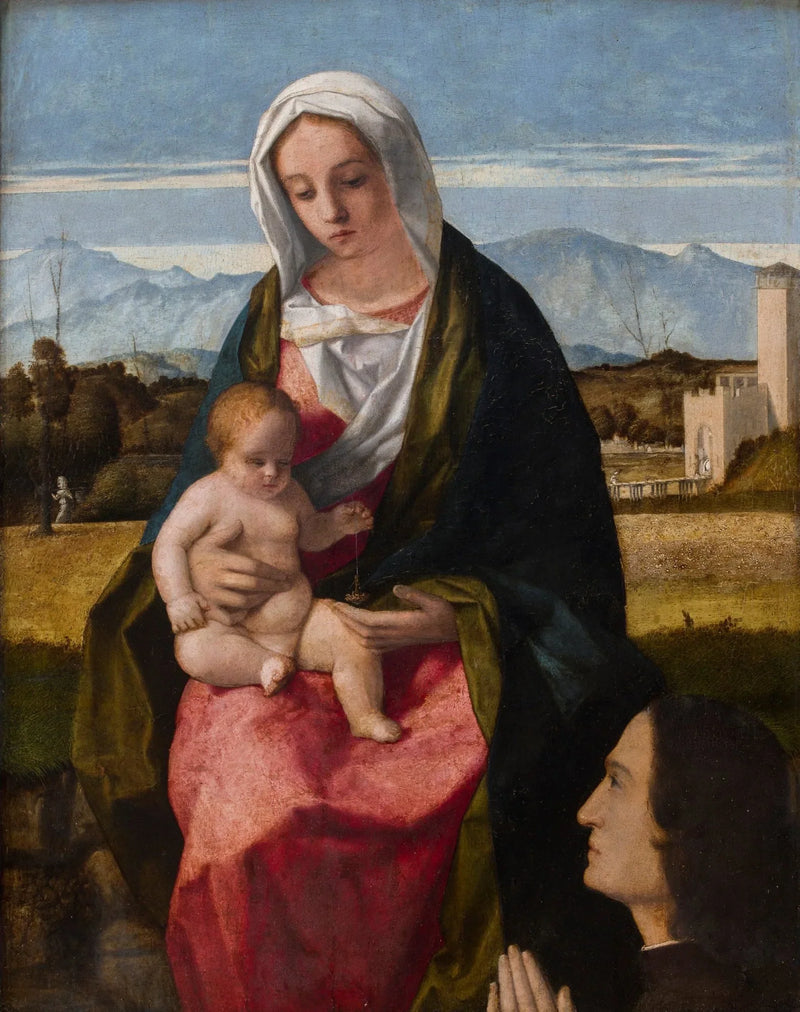 Vergine con Bambino e donatore - Giovanni Bellini