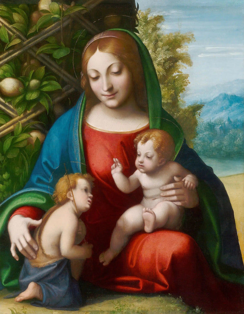 Vergine con il Bambino e san Giovanni - Antonio da Correggio