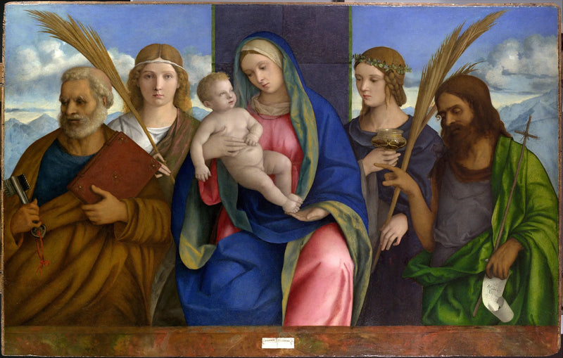 Vergine con Bambino e santi - Giovanni Bellini