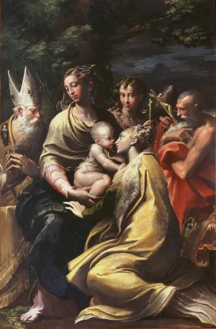 Vergine con il Bambino e santi - Parmigianino