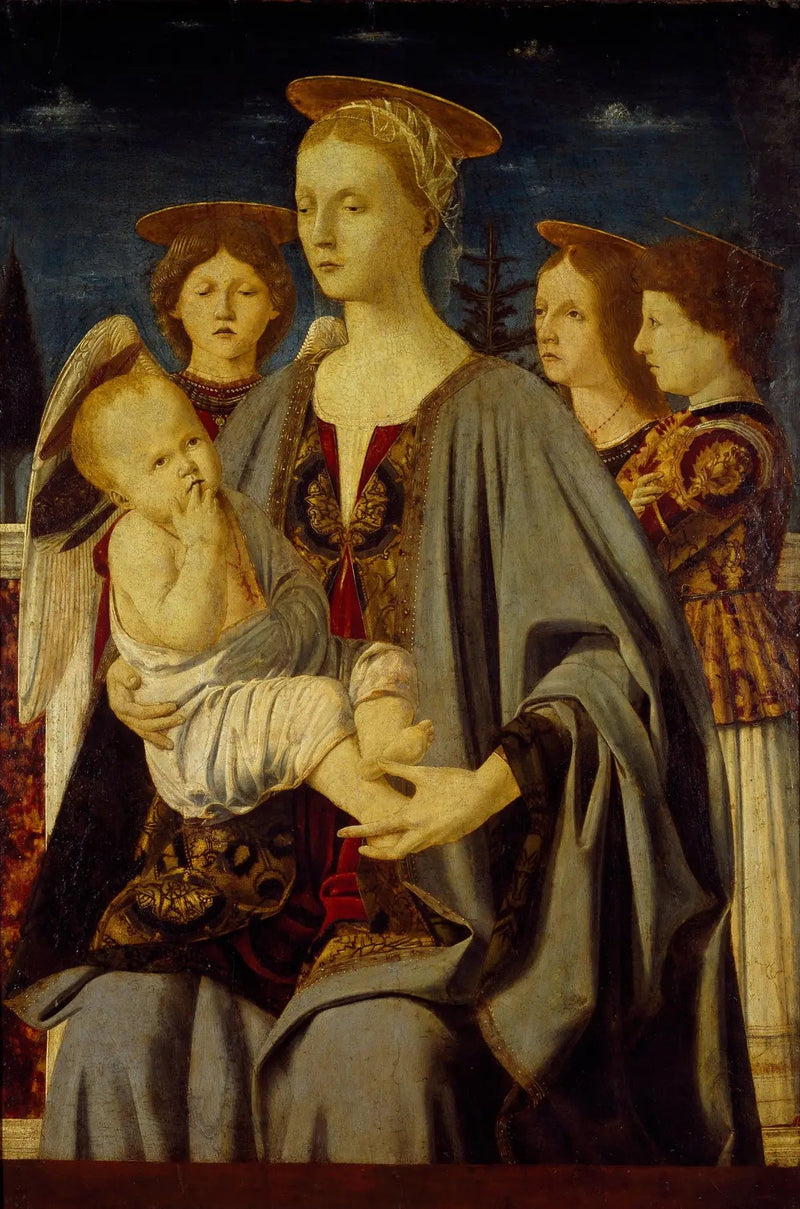 Vergine con Bambino e tre angeli - Piero della Francesca
