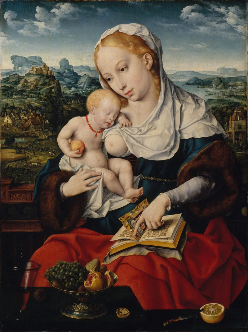 Vergine con Bambino. - Joos van Cleve