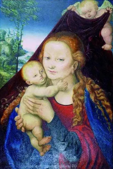 Vergine con Bambino. - Lucas Cranach il Vecchio