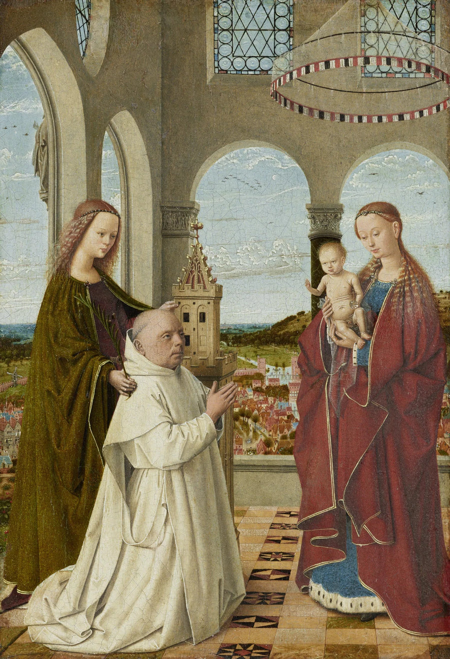 Vierge à l'Enfant - Petrus Christus image 1 reproduction de peinture à l’huile