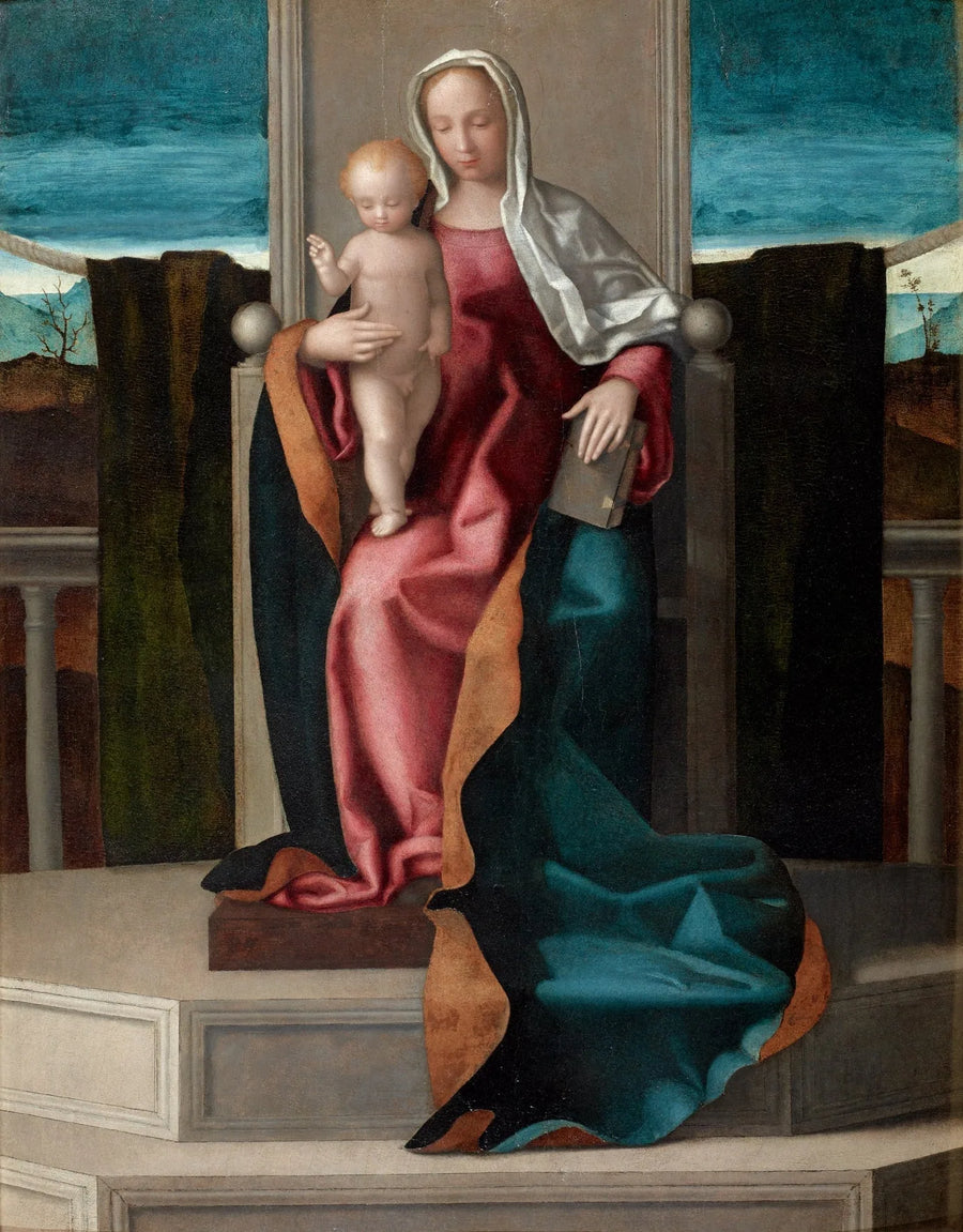 Vergine con Bambino in trono - Giovanni Bellini