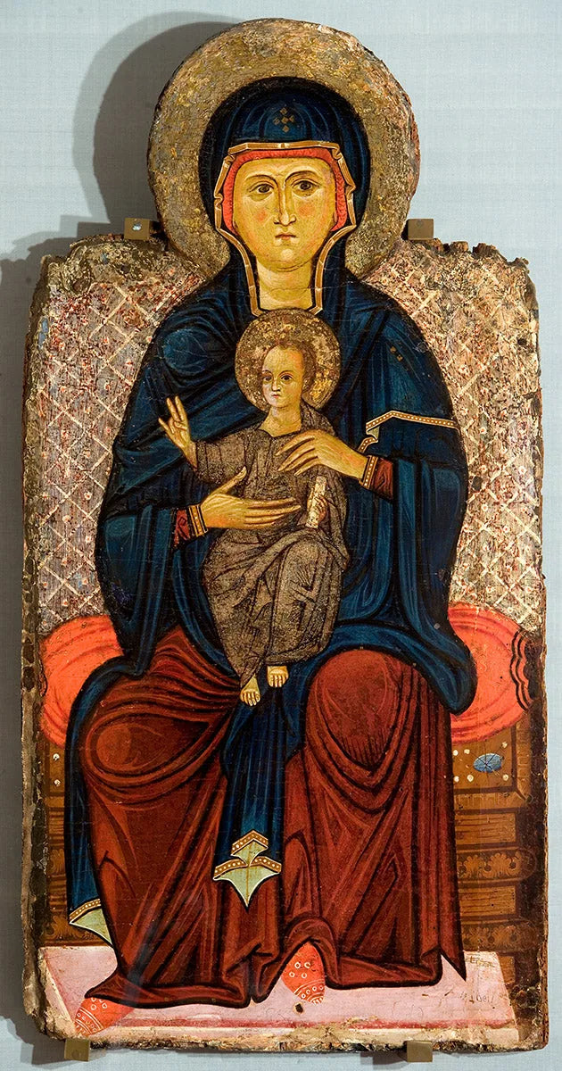 Vergine con Bambino in trono - Maestro del Crocifisso del Bigallo