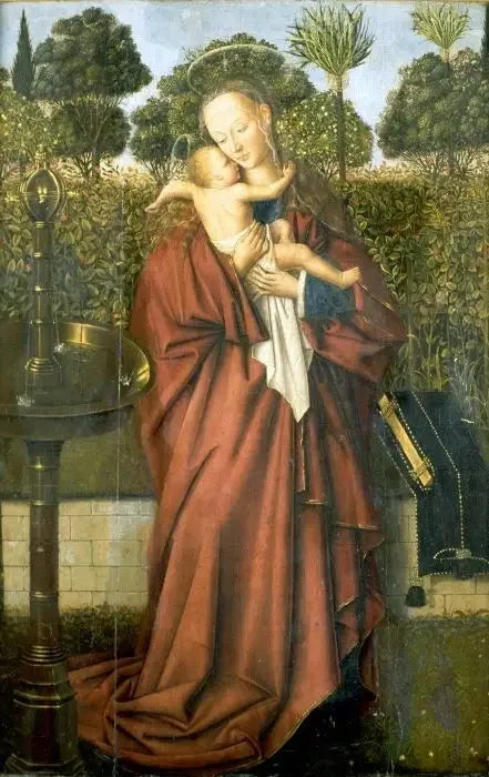 Vergine alla fontana - Jan van Eyck