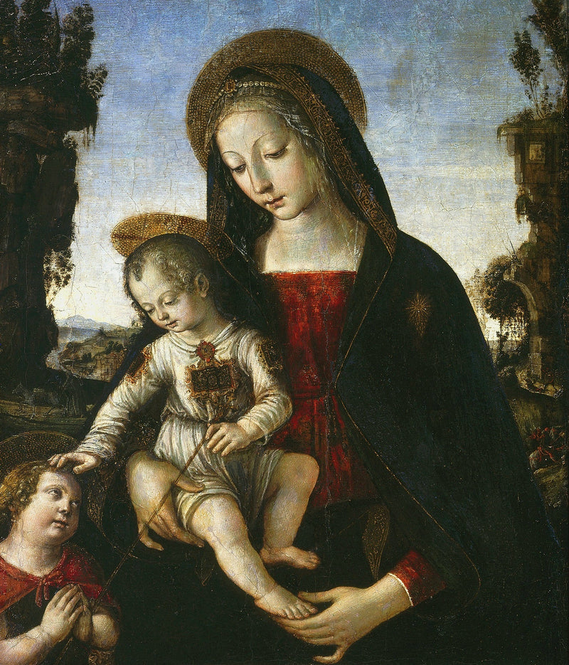 Vergine con il Bambino e san Giovanni Battista - Pinturicchio
