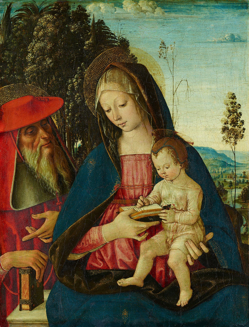 Vergine con il Bambino e san Gerolamo - Pinturicchio