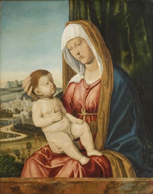 Vergine con il Bambino davanti a un paesaggio - Cima da Conegliano