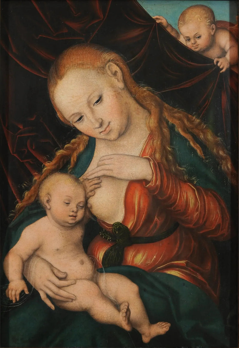 Vergine che allatta il bambino - Lucas Cranach il Vecchio