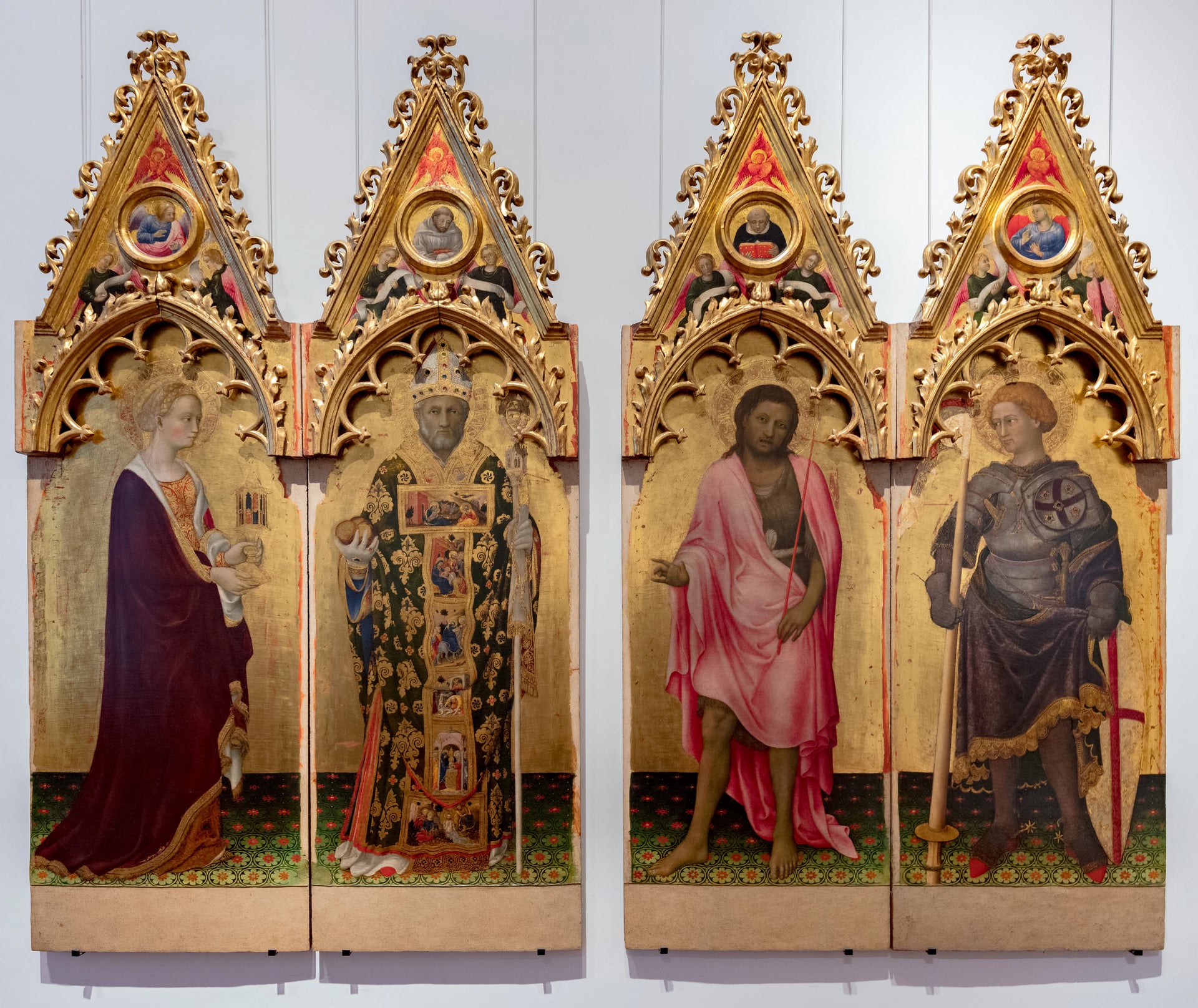 La Vierge de l'Annonciation avec des anges et des saints - Gentile da Fabriano