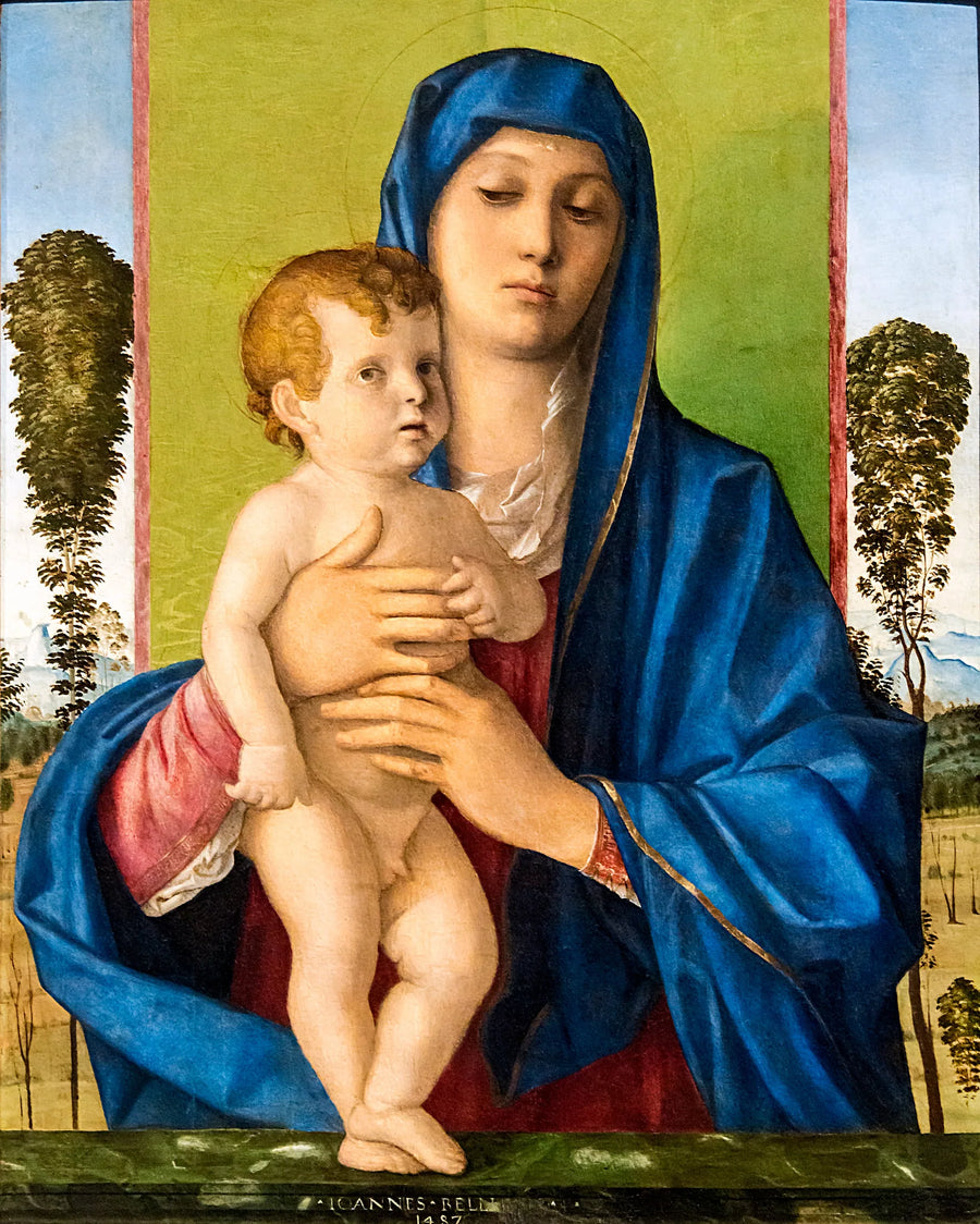 Vergine con arbusti - Giovanni Bellini