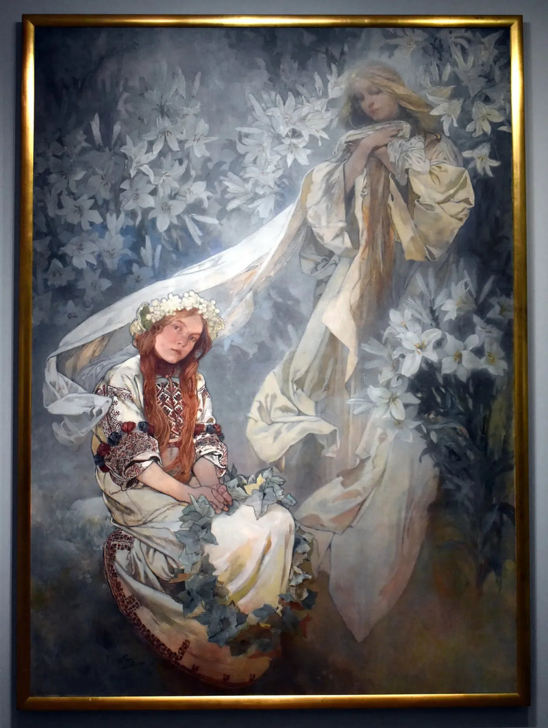 Vergine alle gigli - Alphonse Mucha