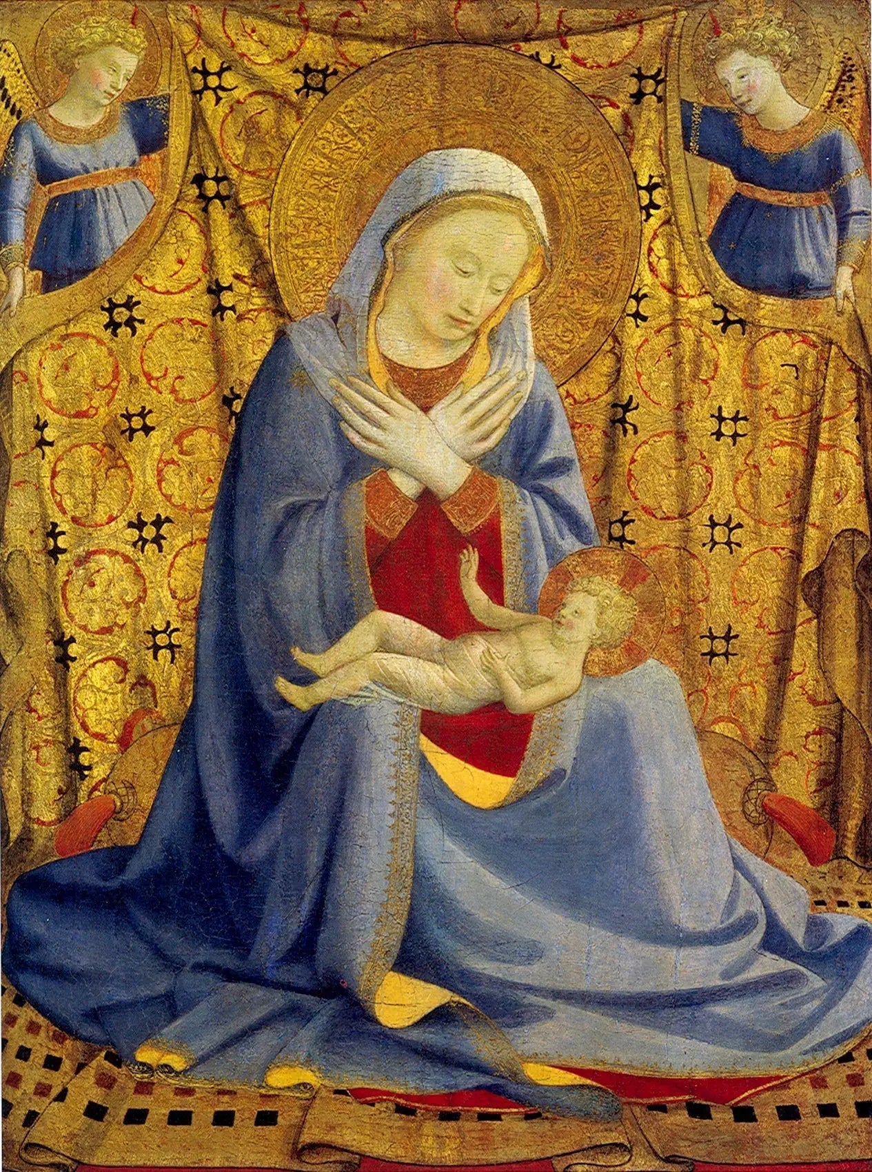 Vierge d'humilité - Fra Angelico image 1 reproduction artisanale de tableau