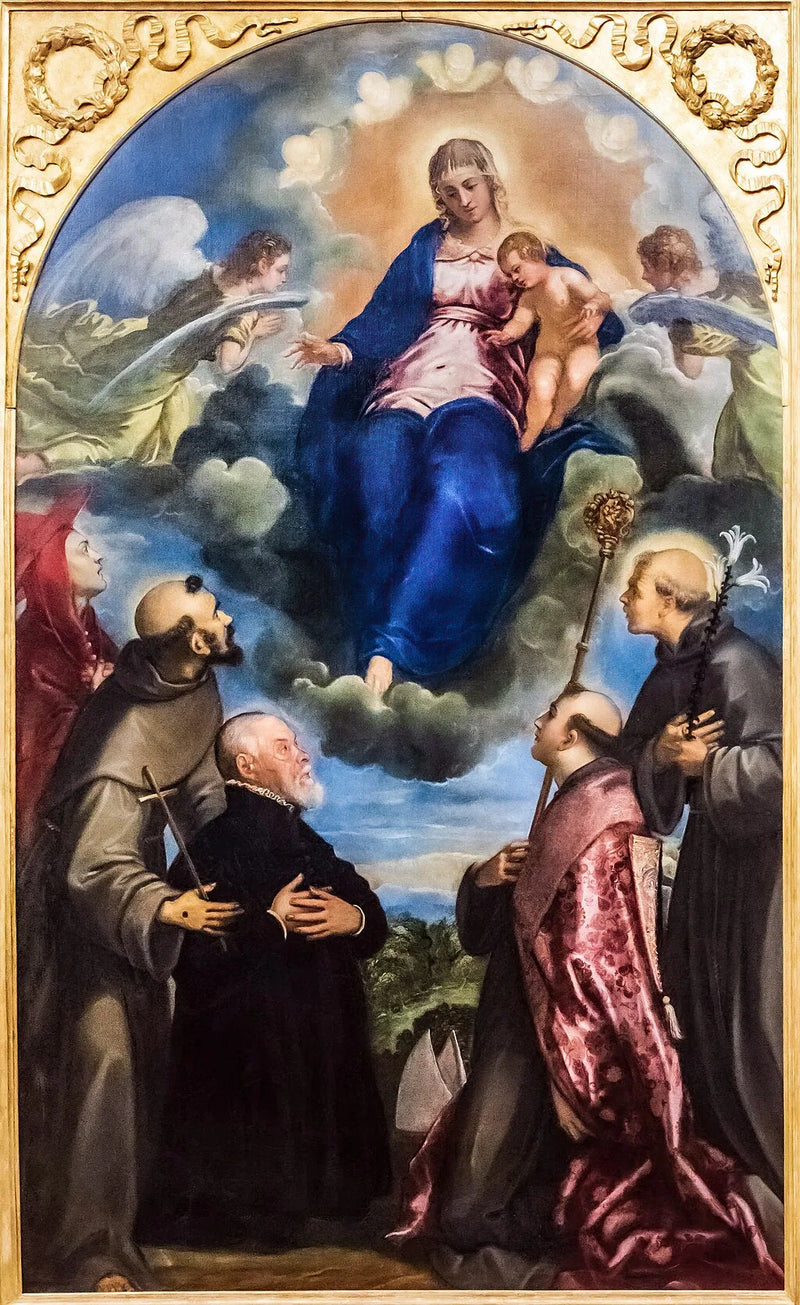 Vergine nella gloria - Jacopo Tintoretto