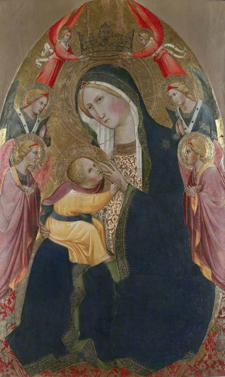 Vergine dell'Umiltà con angeli adoratori - Agnolo Gaddi