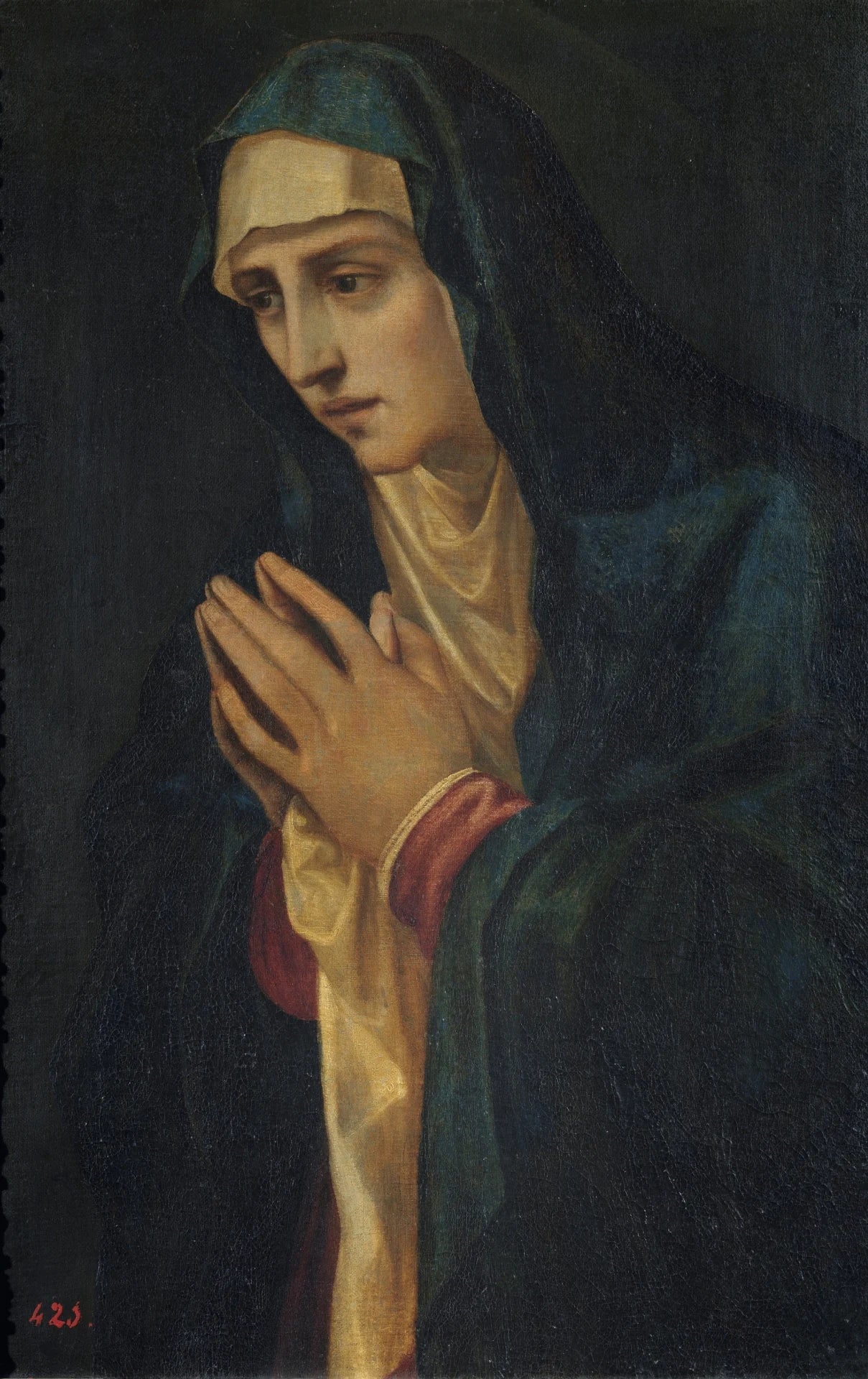 La Vierge en contemplation - Artiste inconnu