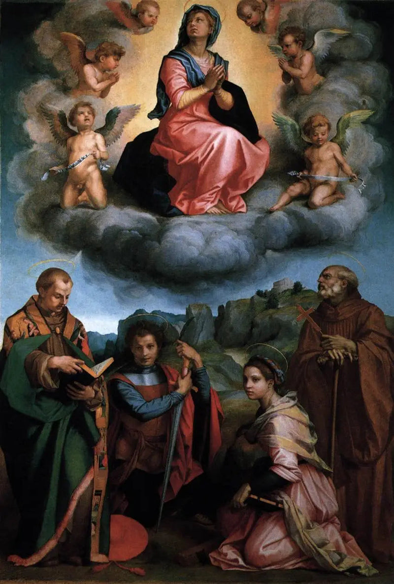 Vergine in gloria con quattro santi (Andrea del Sarto) - Andrea del Sarto