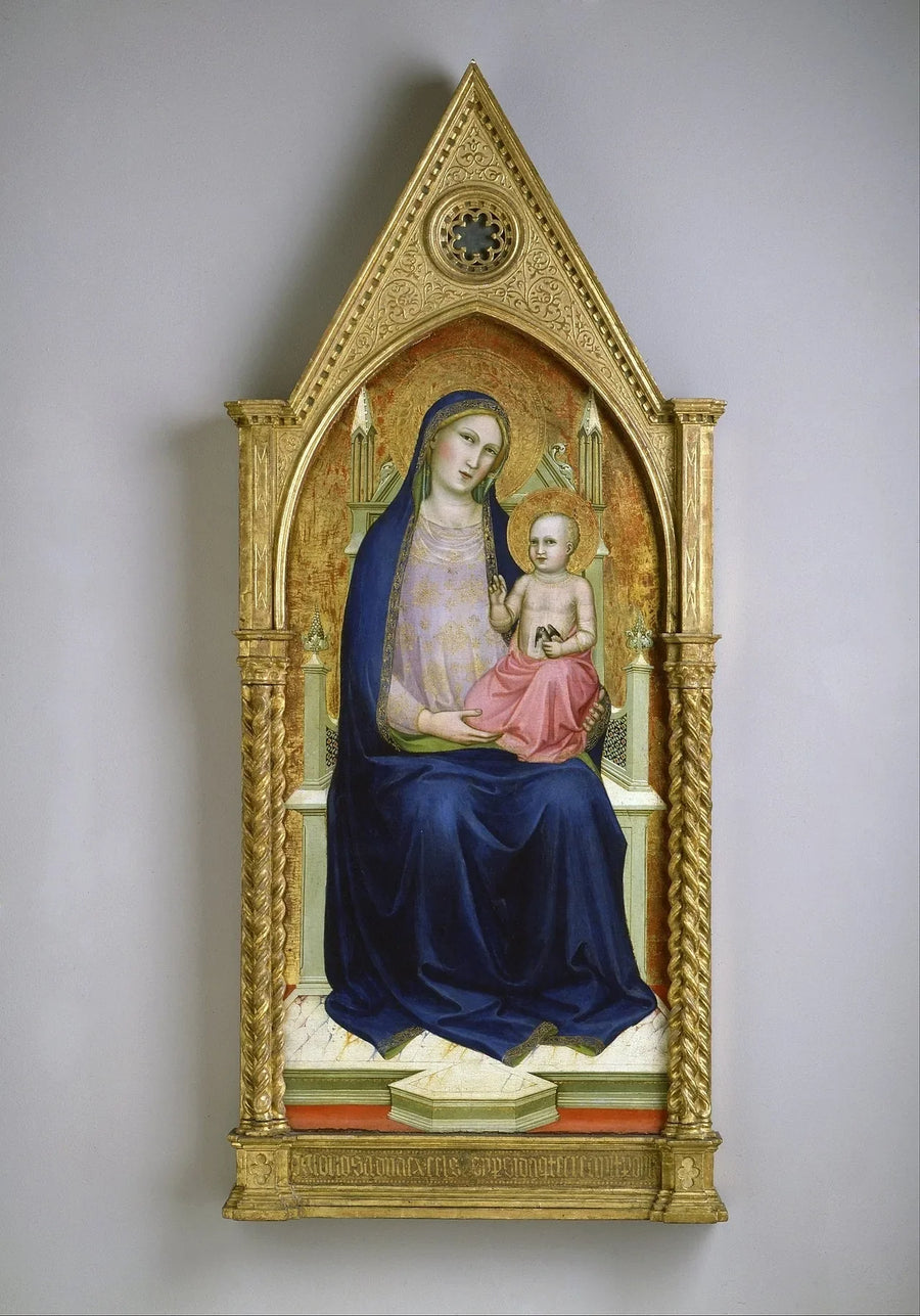 Vergine in maestà (estratto di un retablo in dieci parti) - Lorenzo Monaco
